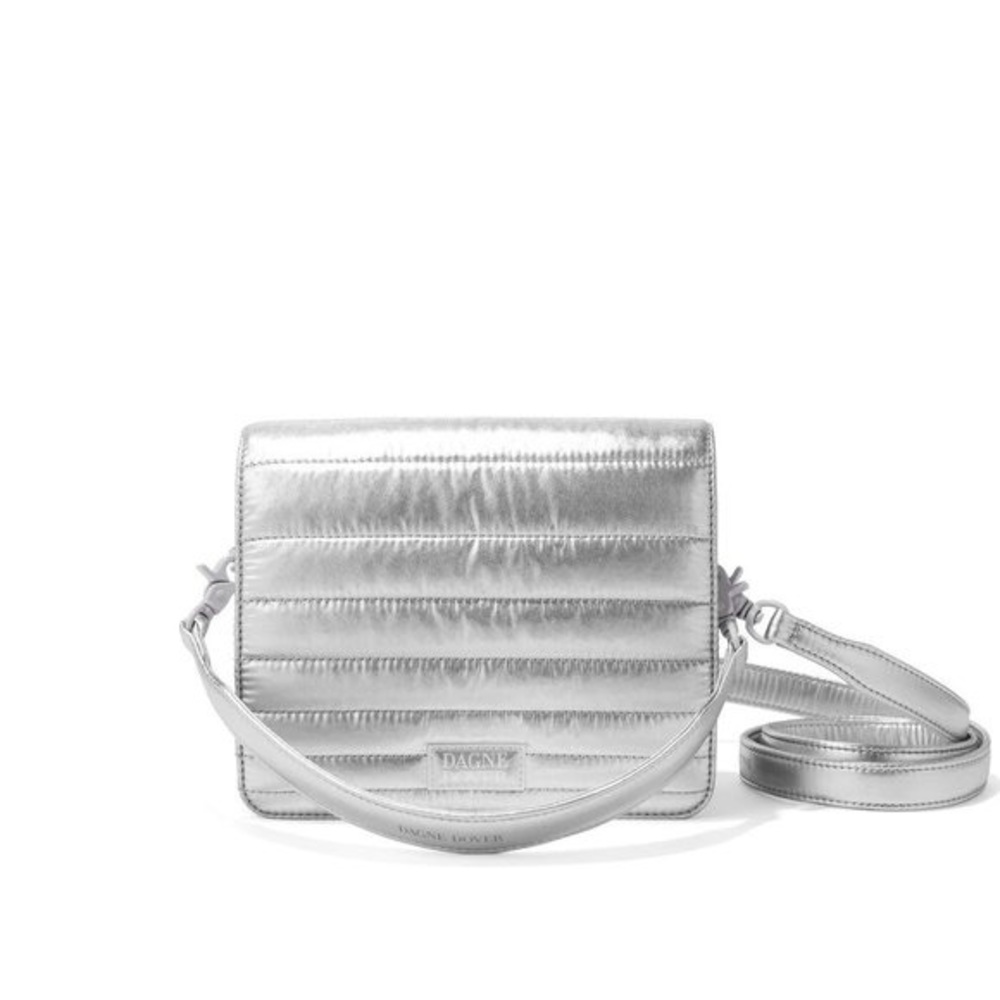 NWT Dagne Dover silver puff epic crossbody